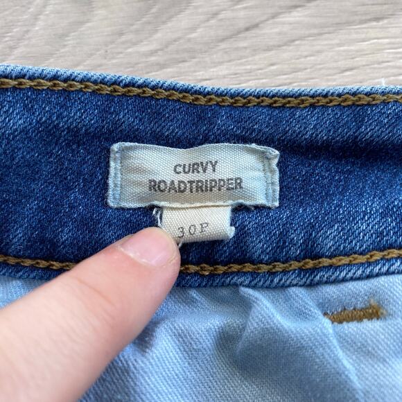 MADEWELL Curvy Roadtripper Skinny Jean Monroe Wash Button-Front Size 30P Petite - Picture 11 of 11